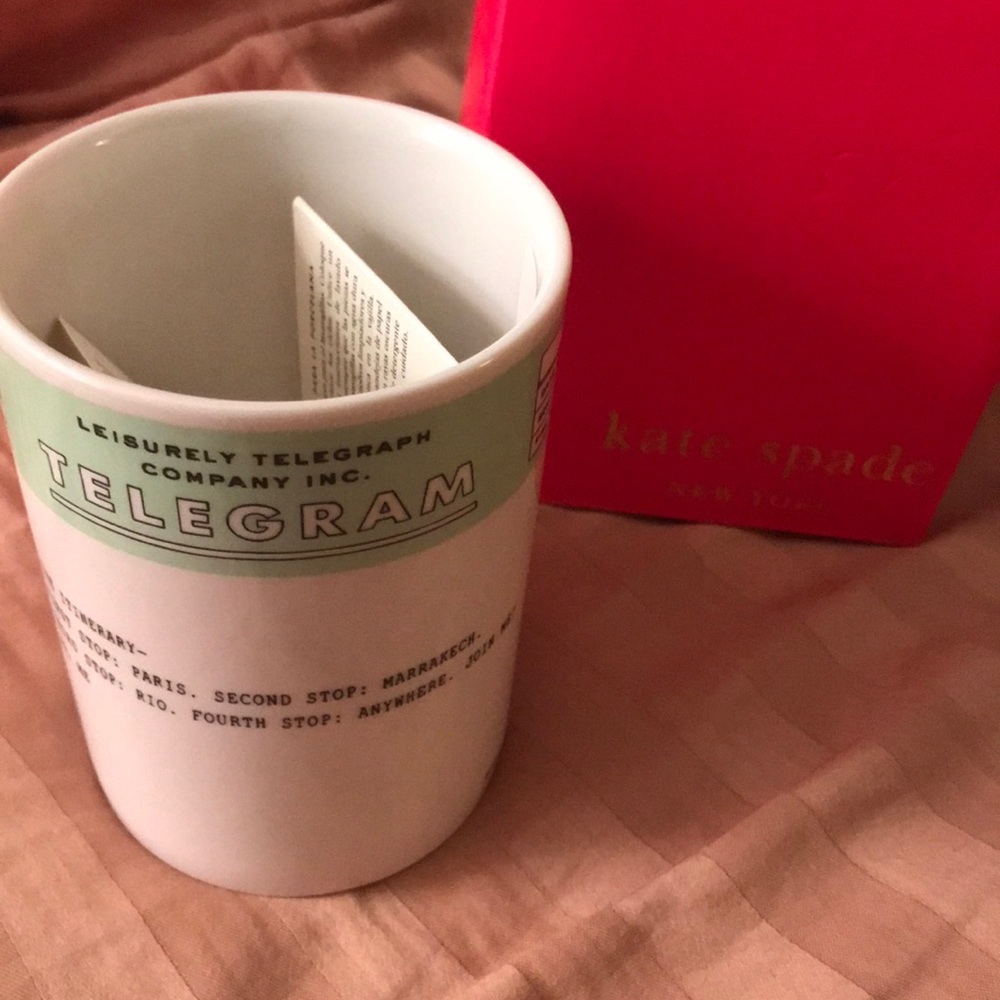 Kate spade telegram mug
